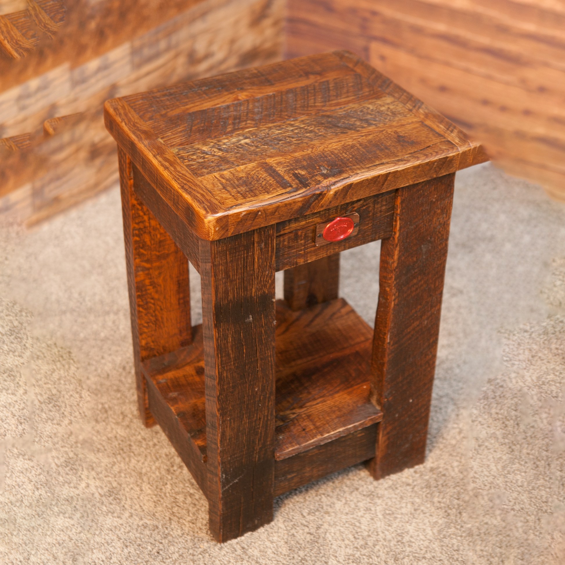 Solid Oak Side Table