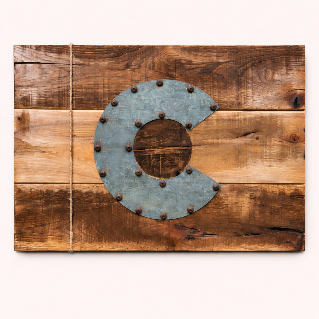 🪵 Colorado Wood Sign – Handmade Rustic Wall Art