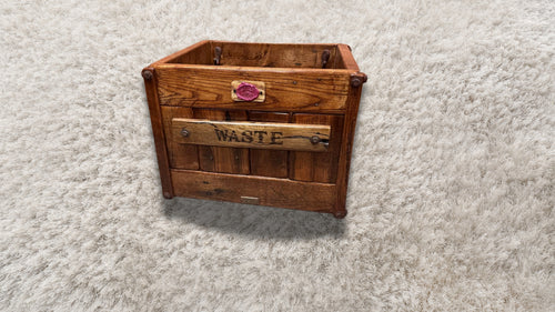 Handmade Rustic Oak Folding Stool – Portable Wooden Bench, Farmhouse Décor