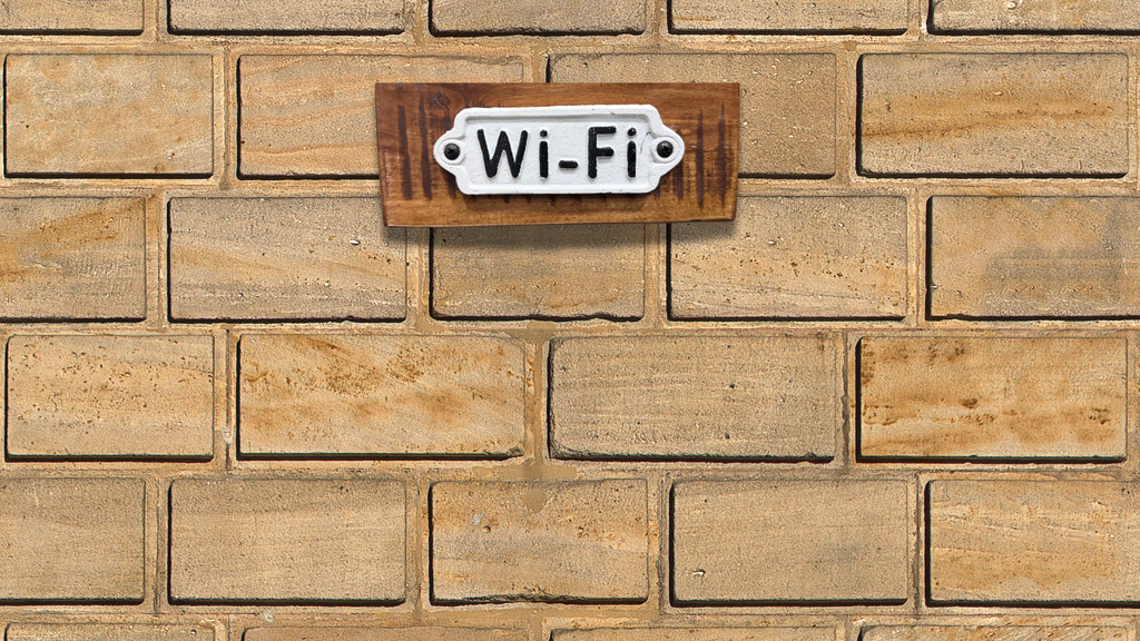 Rustic Wi-Fi Wooden Sign | Farmhouse Decor for Home & Business