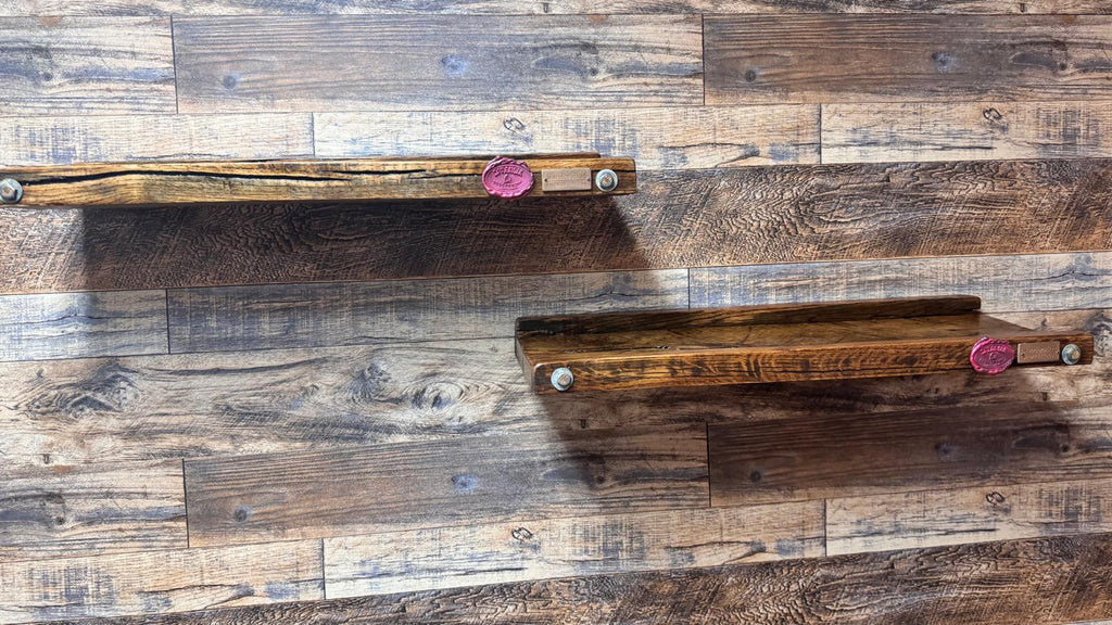 Rustic Solid Oak Floating Shelf | Handmade Wall Shelf