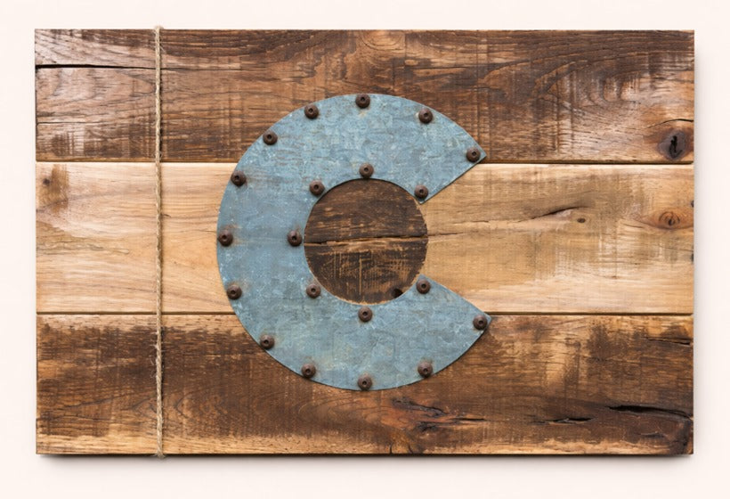 🪵 Colorado Wood Sign – Handmade Rustic Wall Art